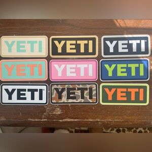 YETI sticker pack
